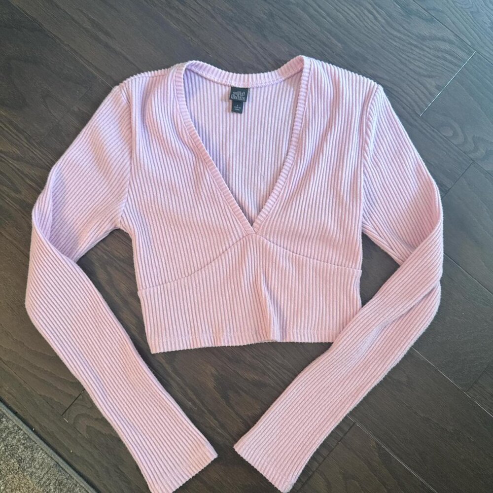Wild Fable Women's Pink Crop-top